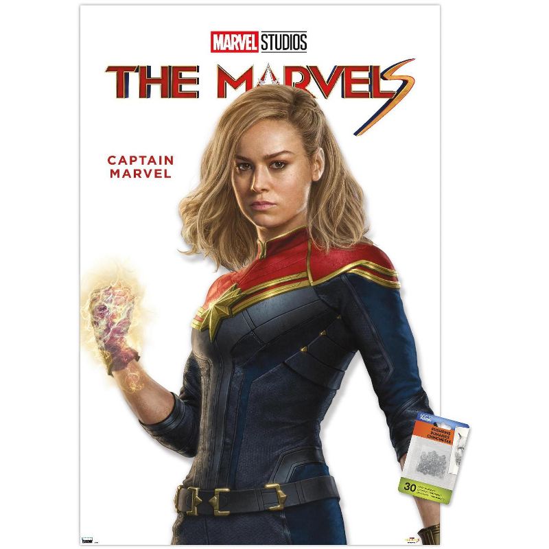 Trends International Marvel The Marvels - Captain Marvel Feature Series Unframed Wall Poster Prints, 1 of 7