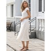 INSPIRE CHIC Women's Floral Square Neck Cap Sleeves Summer Casual A-Line Maxi Dresses - 4 of 4