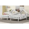 APRILSOUL Double Twin Size Platform Bed with House-shaped Headboard and a Built-in Nightstand - 4 of 4