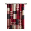 PAGED Inspired Plaid Cotton Shower Curtain, 72x72" Pieced Cotton Shower Curtain for Bathroom, 144TC Lined Multicolored Fabric Shower Curtain - 3 of 4