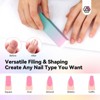 Saviland Pro Salon-Grade Buffer System - Dual-Grit 100/180 High-Elastic Sponge Blocks for Natural Nail Refinement. (Size: 4 Blocks) - 4 of 4