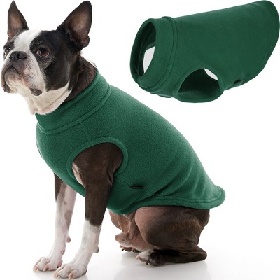 Gooby Stretch Fleece Vest Dog Sweater Forest Green, Large