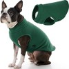 Gooby Zip Up Fleece Dog Sweater Turquoise, 3X - 2 of 2