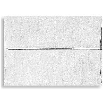 LUX 5 3/4"x8 3/4" 70lbs. A9 Invitation Envelopes W/Peel & Press WE Linen 4895-WLI-50