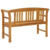 vidaXL Outdoor Patio Bench Garden Park Bench with Armrests Solid Wood Acacia - 44.9" - 4 of 4