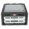 SKB Roto Rack/Mixer Console, 10U Slanted Rackmount on top, 4U Rackmount in Front with Steel Threaded Rails, Hard Lid and Doors and Side Access Ports - 4 of 4