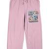 Minecraft Character & Animal Grid Women's Pink Sleep Pajama Pants - 2 of 4