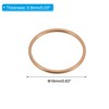 Unique Bargains DIY Craft Copper Jewelry Making Versatile Earring Beading Hoops 30 Pcs - 2 of 4