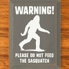 Slickblue Funny Sasquatch Warning Sign, Rustic Knotty Pine, 9x12 Wood Wall Plaque, Multiple Colors - 2 of 3