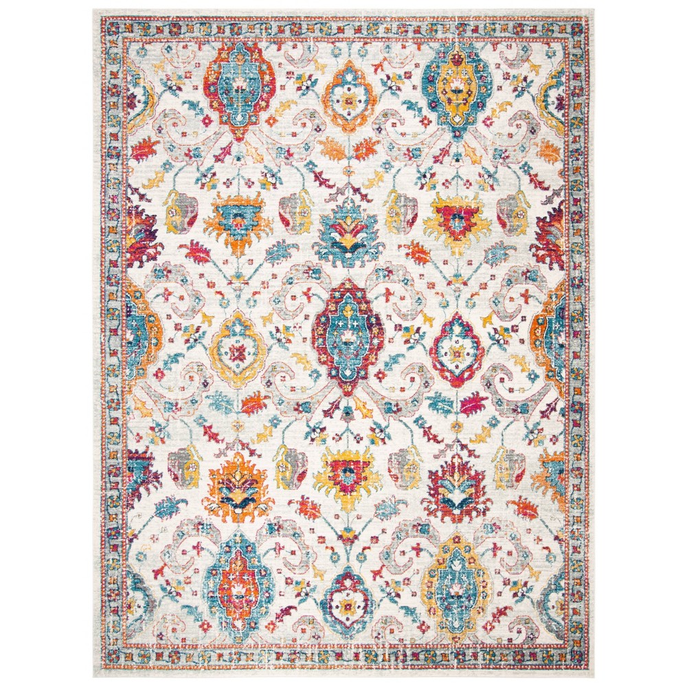 9'x12' Marcela Rug Cream/Orange - Safavieh