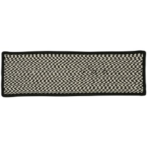 Colonial Mills Outdoor Houndstooth Tweed - Black Stair Tread Set, 13 Pcs - 1 of 1