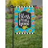 Evergreen Floral Blessings Garden Applique Flag 12.5 x 18 Inches Indoor Outdoor Decor - 2 of 4