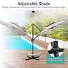 Ainfox 10ft Patio Umbrella LED Solar Lights for Deck, Pool, Garden - 2 of 4