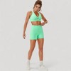 Anna-Kaci Active Women's Twist Front Sports Bra with Keyhole Cutout and Wide Shoulder Straps - 4 of 4