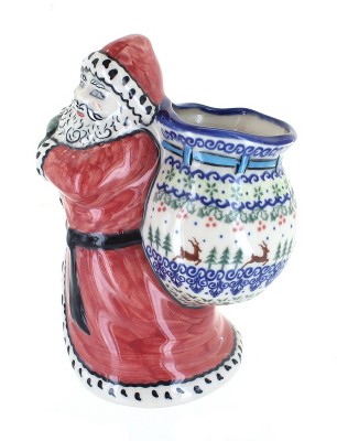 Blue Rose Polish Pottery 197 Vena Santa Claus