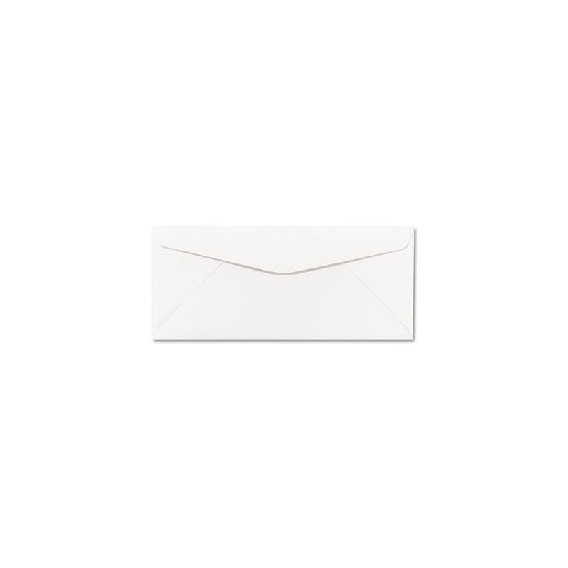 Neenah Paper CLASSIC CREST #10 Envelope, Commercial Flap, Gummed Closure, 4.13 x 9.5, Avon Brilliant White, 500/Box, 3 of 5