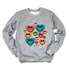 Simply Sage Market S.W.Smiley Distressed Smiley Hearts Sweatshirt - 3 of 4