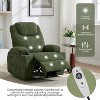 Recliner Chair,Electric Corduroy Space-Saver w/ 2 Side Pockets & USB Charger - For Adults, Tool-Free Assembly, Modern Design - 4 of 4