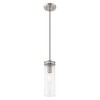 Livex Lighting Art Glass 1 - Light Pendant in  Brushed Nickel - 2 of 4