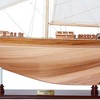 Sailboat Model – 48.5 Inch Wooden Endeavour Replica – Nautical Home Decor Display By Old Modern Handicrafts - 2 of 4