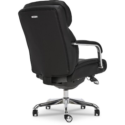Sutherland Executive Black Bonded Leather Swivel Chair with Chrome Base