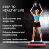 NAYSAYE Exercise Trainer Aerobic Step Platform with Adjustable Risers for Home Gym and Full Body Workouts, Black and Red, 15.95"*15.95"*11.80" - 4 of 4