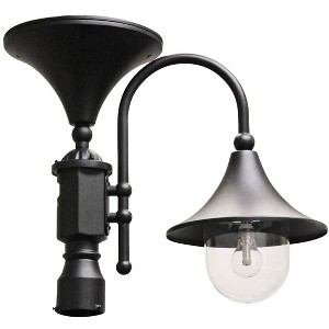 Gama Sonic Everest 19 1/2" High Black Solar LED Pier-Mount Outdoor Light - 1 of 1