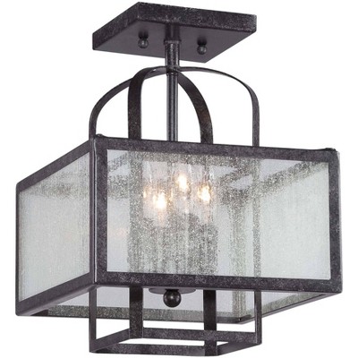 Minka Lavery Minka Camden Square 11" Wide Charcoal Ceiling Light