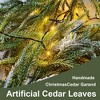 MOEPISY 9FT Christmas Garlands Norfolk Pine Garland, Real Touch Artificial Winter Pine Garland - 4 of 4
