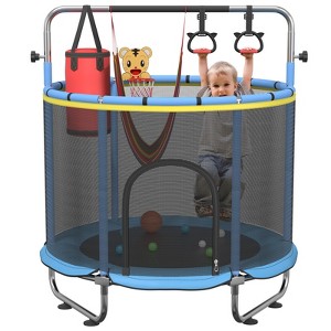 Huxxion 60" Trampoline for Kids, 5FT Mini Indoor and Outdoor Toddler Trampoline with Net - 1 of 4