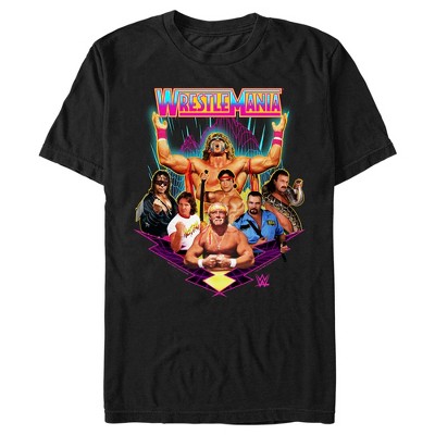 Men's Wwe Futuristic Wrestlemania Team T-shirt - Black - Large : Target