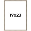 PosterPalooza | Classic Modern Silver Picture Frame - UV Acrylic, Foam Board Backing, Hanging Hardware - 2 of 4