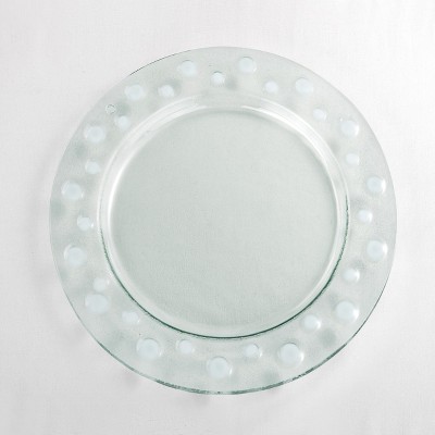 DEMDACO Pop In Everyday Round Platter 16 x 16 - Clear