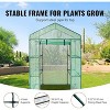 Walk-in Greenhouse, Portable Greenhouse with Shelves, High-Strength PE Material,with DoorS and Windows - 3 of 4