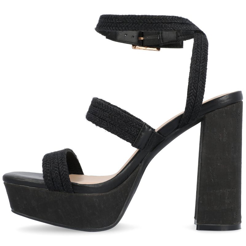 Journee Collection Womens Sienne Tru Comfort Foam High Heel Platform Sandals, 3 of 11