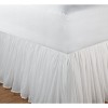 Greenland Home Fashions Cotton Voile White Twin Bed Skirt 18`` - 2 of 3