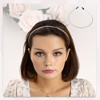 Unique Bargains Women's Metal Twisted Link Chain Shape Headbands Gold Tone Silver Tone 4.72"x0.2" 2 Pcs - 2 of 4
