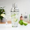 True Glass Cocktail Shaker with Cocktail Recipes, Clear Glass Shaker with Strainer, 13.5 oz - 2 of 4