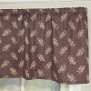 RLF Home 100% Cotton Pine Cones Tailored   Unlined Windows Rod Pocket Valance 51" x 12"  Egg Plant - 4 of 4
