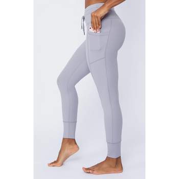 90 Degree By Reflex Womens Lightstreme Jogger Pants With Ribbed Details -  Frost Gray - X Large : Target