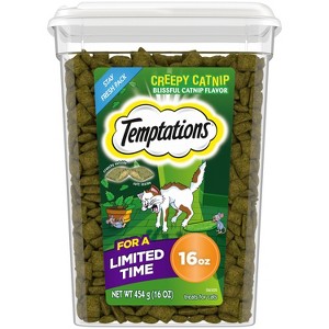 Temptations Creepy Catnip Haunted House Halloween Cat Treats - 16oz - 1 of 4