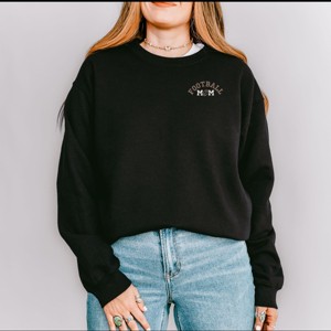 Simply Sage Market Embroidered Football Mom Sweatshirt - 1 of 4