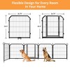 Dog Playpen Portable, Height Adjustable with Gate, Easy to Store, Customizable Layout for Indoor, Yard, RV Camping，Fence partition - 2 of 4