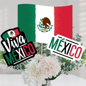 Big Dot of Happiness Viva Mexico - Mexican Independence Day Party Centerpiece Sticks - Table Toppers - Set of 15 - 1 of 4
