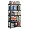 Cast Iron and Carbon Steel Metal Storage Rack - Heavy Duty, Single Layer, 350KG Load Capacity, Steel Shelving, Durable Construction - 2 of 4