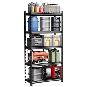 Coucheta 5-Tier Storage Shelves, 72" H x 36" W x 16" D Heavy Duty Garage Shelving Unit with Adjustable Shelf, 3850LBS Capacity Utility Rack Shelf - 1 of 4