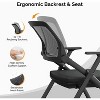 VINGLI 2-Pack Stackable Conference Chairs with Wheels, Folding, Padded Seat, Rebound Back, 350lbs - 4 of 4