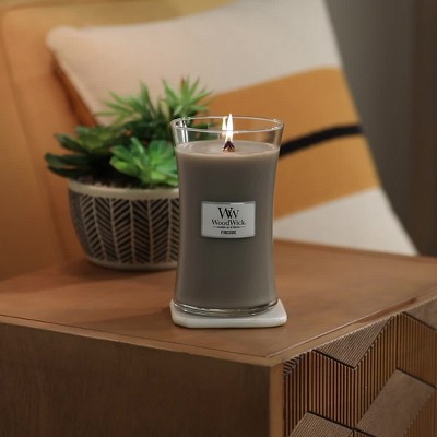  Woodwick Large Hourglass Scented Candle, Fireside, with  Crackling Wick