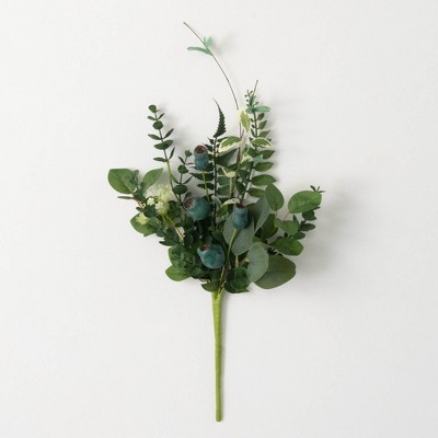 19"H Sullivans Green Pod Foliage Pick, Green