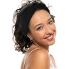 Unique Bargains Women's Yoga Elastic Knotted Headbands 6.89" Wide Black 6 Pcs - 2 of 4